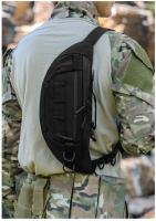 Riñonera táctica pequeña para hombre y mujer, bolsa de cintura para correr, viajar, senderismo, acampar, mochila de pecho - details 12