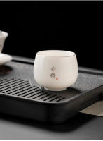 Juego especial para el hogar de porcelana blanca de jade gordo de oveja maestra de cerámica, taza de degustación de té para una sola persona, conjunto con caja de regalo - details 10