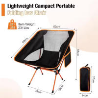 Silla de Camping Plegable Ultraligera Portátil, Compacta con Bolsa de Almacenamiento - details 3