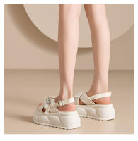 Sandalias Casuales de Moda para Mujer Nuevos Zapatos de Playa con Suela Gruesa y Cruzada con Estilo - details 16