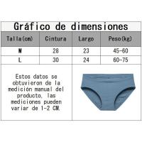 Ropa interior de algodón para mujer, bragas triangulares simples y transpirables de cintura media para niña - details 0