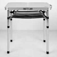Mesa plegable AKTIVE con cubierta de malla extraíble, tablero antideslizante y asa de transporte con cierre para camping - details 6