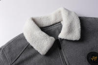 Chaquetas gruesas de lana para hombre, abrigo de PANA con cuello de piel a la moda, prendas de vestir militares informales, novedad de otoño e invierno, 2024 - details 8