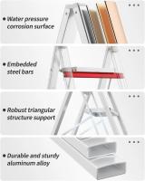 Escalera Plegable de Aluminio Ligera, Antideslizante, Portátil para Hogar y Oficina - details 15