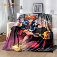 Manta de felpa suave con dibujos animados en 3D Kingdom Hearts, manta de franela para sala de estar, dormitorio, cama, sofá, Picnic, regalo para niños - details 4
