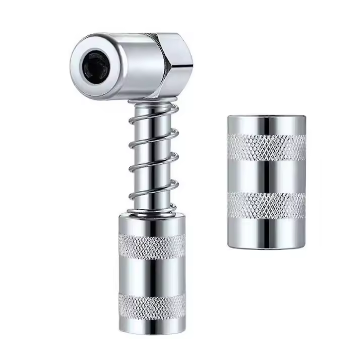 Acoplador de grasa de 90 grados con conector de acoplamiento para herramienta de lubricación - 1