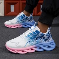 Par De Zapatillas Para Correr Para Hombre Y Mujer, Zapatillas De Tenis Suaves Y Planas, Transpirables, De Malla Ligera, Con Cordones, Para Verano - details 2