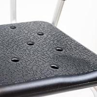 Silla Ducha Reposabrazos Baño Antideslizante Altura Regulable Taburete Respaldo Personas Mayores