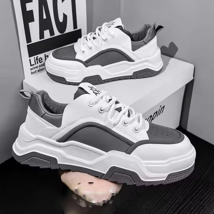 Primavera hombres casual popular versátil deportes Ins Trbottomyy zapatos suela gruesa plantilla EVA famoso en Internet - 1