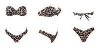 Bañador brasileño Sexy para mujer, conjunto de Bikini con sujetador de realce, traje de baño de dos piezas, ropa de playa de cintura baja, bañador de leopardo - details 6