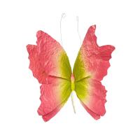 NUEVAS flores artificiales de papel con forma de mariposa, flores artificiales, fondo colorido, mariposa falsa, pared con cabeza de flor de gran escala de 30cm - details 12