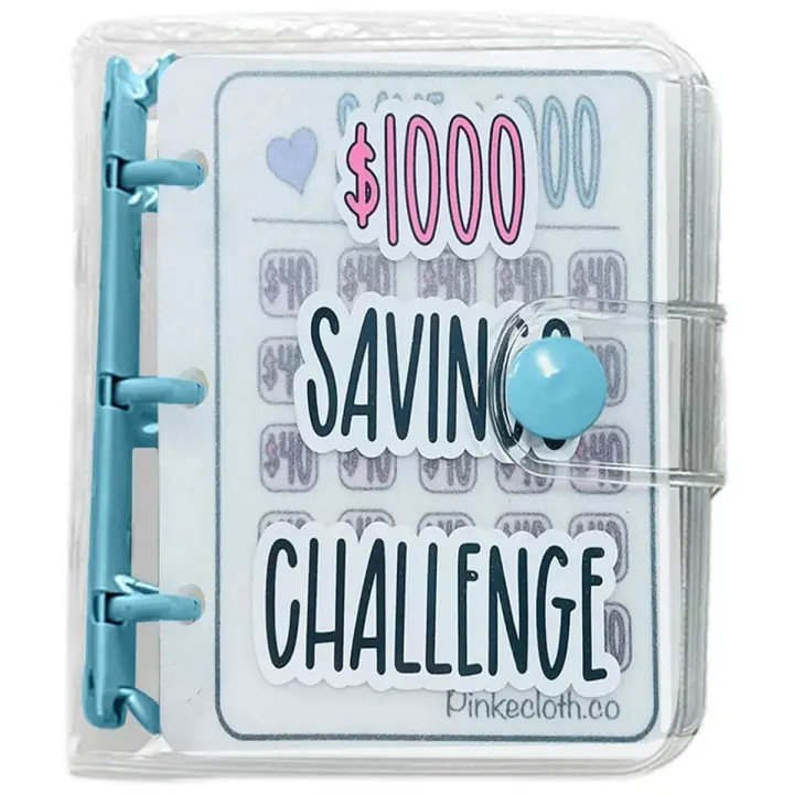 1000 Savings Challenge Binder, Money Saving Binder, Savings Challenges Book with Envelopes, Envelope Savings Challenge A - 1