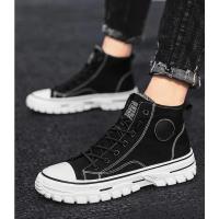 Zapatos de Lona para Hombre de Alta Calidad Estilo Británico Informal, Zapatillas Grises Vulcanizadas, Cómodos Novedad 2025 - details 8