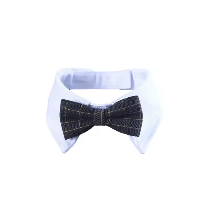 Decoración del hogar, pajarita ajustable para mascota, caballero, moda decorativa, corbata para el cuello para mascota, cómoda bufanda de algodón para perro, fotografía - 1