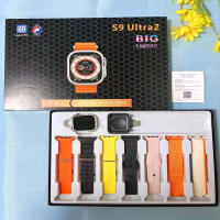 Reloj inteligente deportivo S9 Ultra 2, con correa de 7 piezas, Bluetooth, llamadas, detección de frecuencia cardíaca, pantalla HD 1,99 - details 5