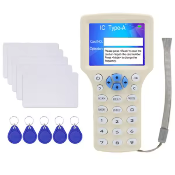 Duplicador de copiadora RFID de 125KHz, lector NFC, escritor, 13,56 MHz, programador encriptado, USB, etiqueta de copia UID - 1