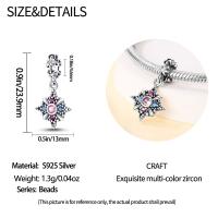 Cuentas de Zirconia Brillantes para Brazalete Original de Plata  925 Estilo Encantador Joyería de Hilo Pulsera de Plata 925 con Cuentas de Estrella - details 4