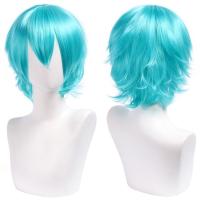 Pelucas sintéticas rectas cortas universales, extensión de cabello falso, peluca colorida para Cosplay, pelucas de fiesta de Anime rojas en capas, juego de rol - details 21