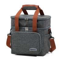 Bolsa de Almuerzo Cruzada de Doble Capa de Gran Capacidad Aislamiento Térmico Impermeable - details 5