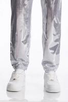 Modo Superficie brillante estampage à chaud hommes pantalons décontractés Harajuku Hip Hop Disco danse Streetwear cordon discothèque pantalon - details 24