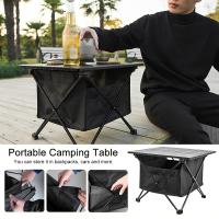 Mesa de camping plegable, mesa de playa portátil, mesa de aluminio plegable ligera con bolsa de almacenamiento - details 6
