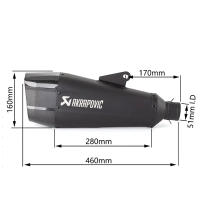 Tubo de escape modificado para motocicleta, sección trasera universal de doble orificio, sección trasera de escape modificada, fibra de carbono zx4rr/GSX-1000 - details 4