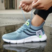 Zapatos deportivos informales para hombre, zapatillas ligeras transpirables, zapatillas para correr de malla negra para exteriores, zapatillas deportivas para correr, Tenis para caminar - details 4