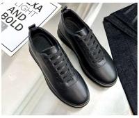 Moda al aire libre Pu cuero altura creciente zapatos corrientes casuales negros, zapatos deportivos para hombres - details 20
