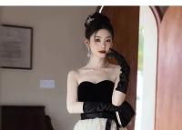 Vestido de Princesa Fugitiva de Estilo Occidental de Alta Gama Elegante Disfraz de Aniversario para Mujeres Moda Femenina - details 18