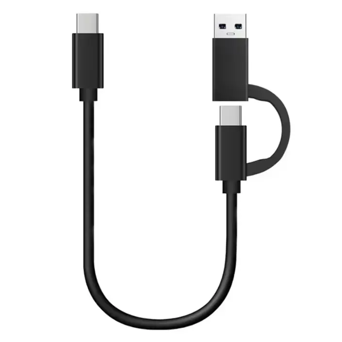Cable 2 en 1 tipo C Carga eficiente Sincronización de datos de 10 Gbps Cable USB A/C 3.0 a tipo C para computadora portátil, tableta, teléfono móvil, etc. Dispositivo USB C - 1