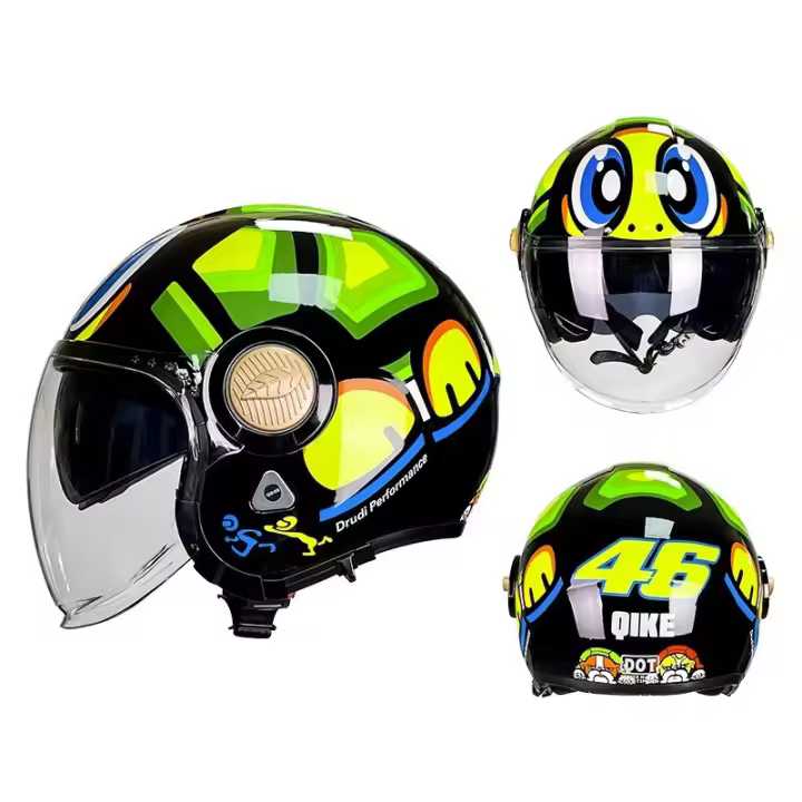 Cascos moto hombre Retro mujer aire libre coche electrico seguro Equipo Protector - 1