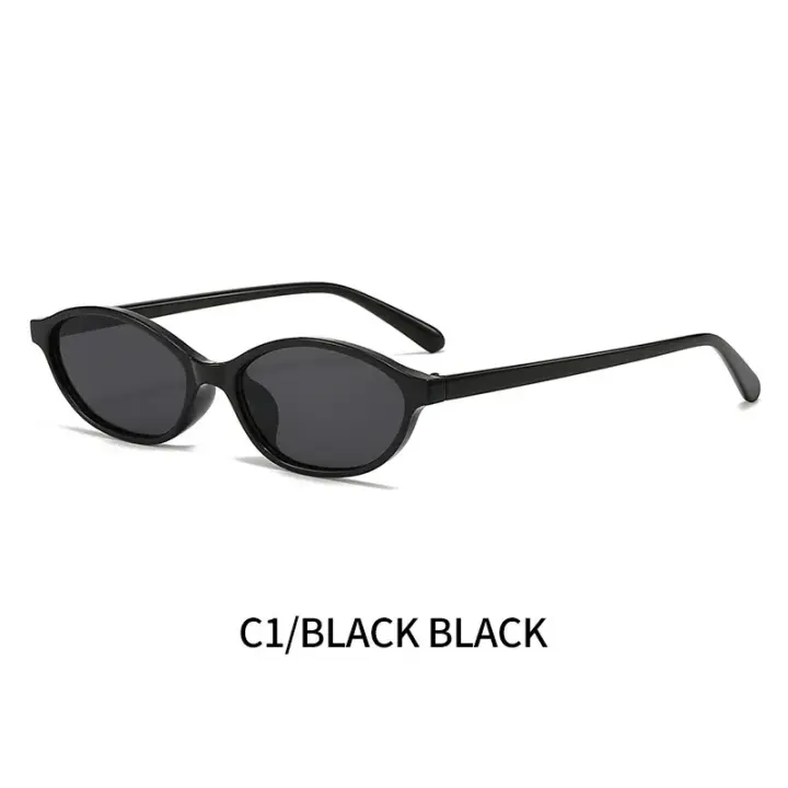 Gafas de Sol Retro con Montura Ovalada Gafas de Sol Personalizadas a la Moda con Estilo Punk con Protección Solar - 1