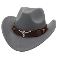 Gorro de Cowboy Estilo Occidental Gorro de Jazz para Mujeres Hombres y Niños Estilo Étnico con Borla Rolada Gorro de Felt - details 5