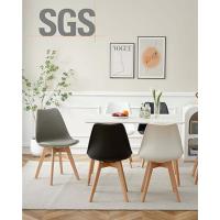 Pack de 4 Sillas Comedor Sillas de Cocina Nórdico con Asiento Tapizado y Las piernas de Madera de Haya Maciza - Azul Mentol - details 2