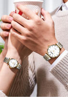 Reloj de hombre con correa de acero ultrafina para mujer, reloj de cuarzo informal a prueba de agua, reloj de pareja con tendencia de moda. - details 1