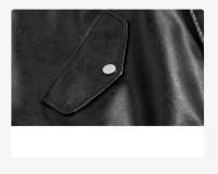 New Fake Two Item Man Leather Jackets Outdoors Loose Fashion Locomotive Clothes Spring Autumn Leisure Solid Hooded Man Coats ﻿ - details 7