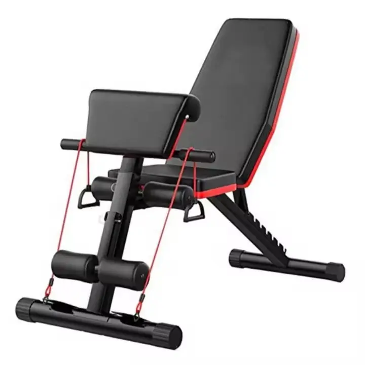 BANCO ABDOMINAL, AJUSTABLE, MULTIFUNCIONAL PARA MUSCULACIÓN, GIMNASIO EN CASA - 1
