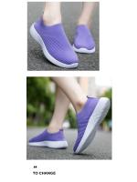 Zapatos para caminar para mujer, zapatillas de calcetín a la moda, mocasines cómodos y transpirables, zapatos informales antideslizantes - details 5