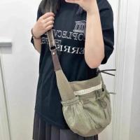Nuevo diseñador, bolso de hombro informal para mujer, ropa de calle estética, bolso con cordón, bolso cruzado, bolso vaquero - details 12