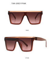 Toyear-gafas de sol cuadradas para hombre y mujer, lentes de sol de marca de diseñador de lujo, a la moda, Estilo Vintage, montura grande, parte superior plana, UV400 - details 7