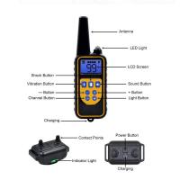 Collar de entrenamiento eléctrico antiladridos para perros, impermeable, recargable, Control remoto para mascotas, adecuado para todos los tamaños, vibración y - details 2