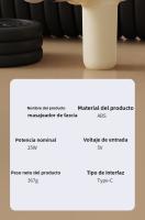 Pistola de fascia recargable para el hogar, relajación muscular, impacto eléctrico, equipo de fitness, mini masajeador deportivo para niñas - details 0