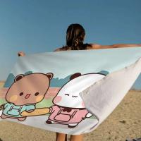Bubu y Dudu linda playa de dibujos animados para niños baño personalizado piscina vacaciones Picnic toalla fiesta regalo - details 12