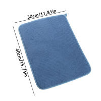 Alfombra de Secado de Platos de Microfibra 30x40cm, Antideslizante, Resistente al Calor, Absorbente para la Cocina y Comedor - details 0