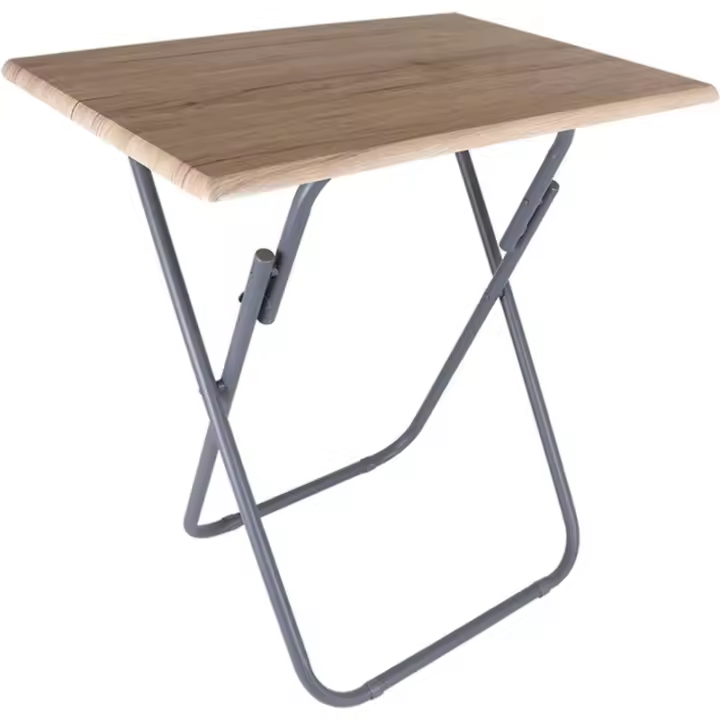 Mesa de Madera Plegable Dark Duradera, Versátil para Uso Interior y Exterior - 1