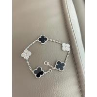 Delicadas pulseras de trébol de cuatro hojas en oro de 14 quilates para mujer, joyería de flores de la suerte - details 9