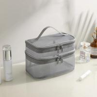 Bolsa De Maquillaje Grande Para Viajes Resistente Al Agua Estuche De Almacenamiento Para Mujer Con Cierre De Cremallera Estilo Casual - details 4