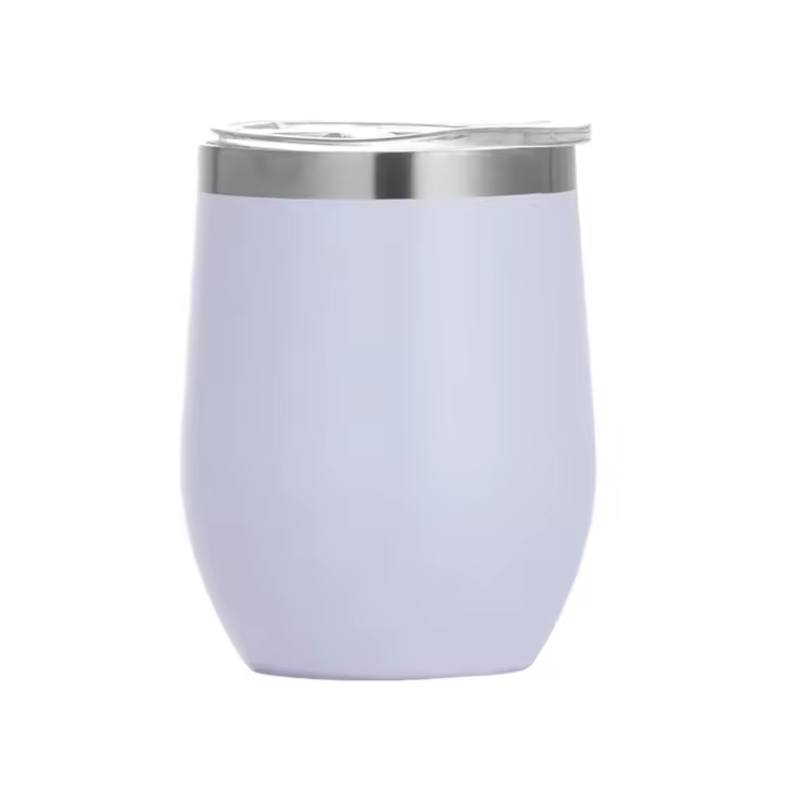 Huevera de acero inoxidable de doble capa de 12 oz con tapa, vino tinto, café, cocina y comedor - 1