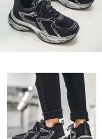 Logotipo de la marca: zapatillas deportivas elevadas de malla transpirables y antideslizantes para Hombre, Zapatos De Hombre, zapatillas deportivas informales para Hombre - details 18