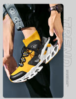 Zapatos de calcetín alto a la moda para hombre, zapatos deportivos informales antideslizantes para exteriores, zapatos transpirables para correr, calzado deportivo para caminar y trotar - details 4